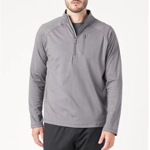 luxury athletic wear GLYDER Avalon 1/4 Zip: Smoke Grey -   Men's Medium *NWT*